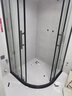 箭牌（ARROW）淋浴房干湿分离玻璃隔断家用浴屏浴房浴室简易一字型卫生间淋浴屏 1.4-1.49m 第九代【双阻尼缓冲】镜光 实拍图