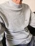 七匹狼2件保暖内衣男士中领上衣100%棉秋衣秋裤纯棉毛衫中老年爸爸衬衣 2件中领上衣(深灰+浅灰) L (170)推荐 110-130斤 实拍图