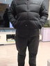 雪中飞男士羽绒服秋冬季御寒鹅绒羽绒衣宽松运动外套字母印花连帽面包服 实拍图
