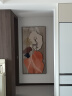 墨派（Mopai）玄关装饰画竖版现代简约走廊过道背景墙壁画入户轻奢挂画免打孔 鹿影随行 80*160cm晶瓷+铝合金边框 实拍图