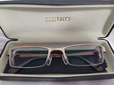 精工(SEIKO)眼镜框男款半框钛材近视配镜镜架HC1004 159+配镜国产1.56镜片 实拍图
