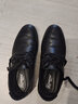 强人3515新款皮鞋舒适简约头层牛皮透气单皮鞋男鞋系带款时尚男鞋 黑色 44 实拍图