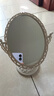 欧式复古高清白色西洋化妆镜双面镜台面镜 复古化妆镜【双面】 复古化妆镜【双面】 实拍图