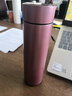 树彬 智能保温杯男女士学生水杯子泡茶杯定制logo伴手礼开业活动奖品 玫瑰粉480ml（不显温） 实拍图