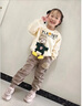 迪士尼（Disney）女童套装春秋冬季加绒冬装打底衫上衣裤子儿童衣服小女孩卫衣童装 杏色春秋 130 cm 晒单实拍图