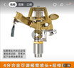晶润园林雾化喷头草坪绿化摇臂喷灌溉喷水浇地自动旋转喷淋头洒水器 4分合金可调摇臂喷头+延伸接头 实拍图