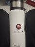 恩尔美（nRMEi）保温杯男大容量茶水分离办公泡茶杯耐摔户外便携杯盖可喝水茶杯子 【盖可喝+放茶叶】象牙白1500ML 实拍图