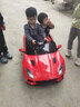 小童鞋【宾利授权加长版】儿童电动车四轮遥控车可坐人玩具车汽宝童车  【宾利授权】红+四驱+皮座（热卖推荐） 实拍图