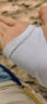 特步（XTEP）冰袖防晒男女冰丝袖套夏季开车户外运动骑行防紫外线遮阳长款薄白 晒单实拍图