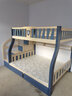 耀拓【免费安装】实木儿童床上下床高低床成人上下铺男女孩双层子母床 松木蓝梯柜款 上铺宽140下铺宽160 实拍图
