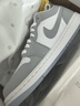 Jordan耐克篮球鞋小迪奥AJ1 AIR JORDAN 1DC0774-105白灰35.5 实拍图