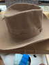 慕衣宾士草帽男夏天遮阳帽子户外凉帽男士防晒太阳帽舒适钓鱼帽透气渔夫帽 卡其色(B西部牛仔) (均码) 实拍图