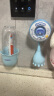 COMBO 【1-6岁儿童专属】小章鱼儿童电动牙刷软毛食品级硅胶婴儿宝宝自动牙刷1-6岁充电式  小章鱼蓝 消毒款（3防蛀刷头+1杯架+1消毒盒） 晒单实拍图