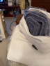 喜屋（SHERWOOD）羊毛毯 可机洗澳洲进口丝光羊毛 四季空调毯办公室沙发午睡毯 蓝色 160×220cm(约2.8斤） 实拍图