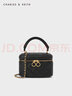 CHARLES&KEITH菱格链条盒子小方手提包斜挎包包女包生日礼物CK6-80781893 Black黑色 XS 实拍图