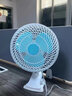 丰驰电风扇迷你学生宿舍床上小风扇桌面大风力床头轻音台式夹扇办公室夹式小型电扇 塑料网 标配1.3米线 实拍图