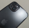 亿色苹果14plus手机壳 iPhone14plus保护套气囊防摔磨砂玻璃不沾指纹超薄电镀边框磨砂金属黑  实拍图