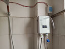 爱拓思 即热式电热水器电家用速热恒温小型厨房卫生间免储水淋浴洗澡机热水器过水热快速直热冲凉热水器 6030W 荷花白-变频恒温/带遥控 送安装附件包 实拍图