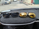 特奇玛夜视镜 红外夜视眼镜防远光高清夜视镜男女司机太阳镜高清偏光防风护目太阳镜 黑框黑片+高清夜视镜买一一共2副 实拍图