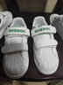 巴布豆（BOBDOG）童鞋春春秋新款韩版儿童小白鞋女宝宝板鞋男童休闲运动鞋 白/黑 31 适合脚长19.1cm 实拍图