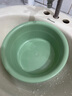 爱丽思（IRIS）儿童洗脸盆洗澡盆婴儿洗脚洗屁股盆家用彩色盆加厚耐用洗衣盆水舀 单个装【绿色】 实拍图