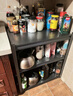 羽驰（YUCHI）厨房置物架落地多层家用微波炉架子烤箱收纳架调料储物架层架货架 加厚碳钢材质 长70宽50高80 三层 实拍图