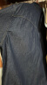 Levi's【情侣同款】李维斯24春夏情侣牛仔长袖衬衫蓝色时尚休闲 复古深蓝色 L 晒单实拍图