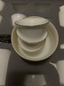 苏氏陶瓷（SUSHI CERAMICS）描金羊脂玉三才盖碗泡茶壶德化陶瓷中国白功夫大套组礼盒装 实拍图