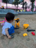 儿童沙滩玩具套装沙子决明子宝宝玩沙工具大号挖沙铲子和桶车男孩 工程黄沙漏车11件套 实拍图