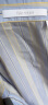 范思蓝恩23FS12528 辣妹短袖衬衫女夏设计感小众短款腰部镂空上衣 黄蓝条纹 L 实拍图