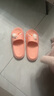 卡帝乐鳄鱼拖鞋女踩屎感凉拖鞋外穿家居洗澡凉拖鞋一字拖 1479 粉色 40-41 实拍图