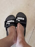 彪马（PUMA）黑白透气魔术贴拖鞋男女家居外穿休闲凉鞋ROYALCAT372280 黑色-石灰色-白-01 40.5 实拍图