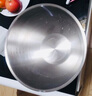 慕厨（Momscook）不锈钢盆 料理盆和面防摔耐用 SUS304 多用途汤盆 26×14.6cm料理盆 实拍图