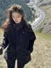 361°户外风衣男女三合一两件套可拆卸秋冬款保暖防风登山连帽夹克外套 超级黑（加厚三合一） XL 实拍图