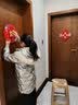 渡鹊桥2026马年新年电视墙装饰挂件背景挂饰中国结福字入户布置过年对联 桔鹊迎春对联套装02 实拍图