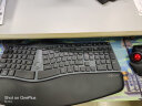 多彩（Delux） GM901人体工学键盘 有线无线蓝牙 电脑办公 静音轻音键盘薄膜键盘 程序员键盘 GM901黑色【无线蓝牙版】 实拍图
