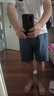真维斯（Jeanswest）冰丝牛仔短裤男夏季薄款潮流休闲中裤外穿宽松天丝男士五分裤潮牌 浅蓝色 2XL 实拍图