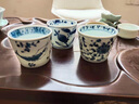 光峰 日式茶杯日本进口茶具陶瓷品茗杯功夫茶杯单杯主人杯180ml家用小茶杯子 蓝凛堂-染果 实拍图