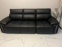 卡尔适黑色真皮沙发客厅2025新款小户型调节大象耳朵意式直排沙发花弄影 【云端舒适坐感】2.5米多人位 【S级头层黄牛皮】全真皮版 实拍图