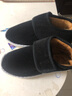 红青百年冬季棉鞋男加绒加厚保暖冬鞋软底防滑牛筋底家居办公室高帮老棉鞋 黑色【魔术贴】 40 【男建议买大2码，女买大1码】 实拍图