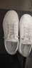 达芙妮（DAPHNE） 厚底小白鞋女春秋季新款透气板鞋子女百搭皮面学生运动休闲鞋女 白灰色-04024（皮面款） 37 实拍图