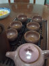 尚言坊茶盘储水式小型实木茶台家用 中式旅行茶具托盘 10黑檀木中盛水茶盘+三大配件 实拍图