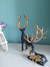 帕美居 创意花瓶麋鹿家居摆件装饰品房间电视柜玄关办公室中式客厅装饰 树脂鹿一对 实拍图
