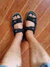 蜻蜓牌凉鞋男士夏季新品飞织软底沙滩鞋男韩版百搭户外运动休闲凉拖鞋 黑色 44 实拍图