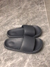 惠夫人拖鞋 男夏天室内浴室防滑洗澡eva软底塑料居家居家用情侣凉拖鞋 时尚升级 灰色 40-41 （适合39-40码穿） 实拍图