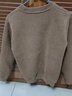 啄木鸟毛衣男圆领秋冬季男士雪尼尔毛线衣加绒加厚韩版潮流套头低领针织 889卡其 加绒 XL 实拍图