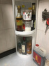 辛爸爸厨房转角柜旋转置物架调料多功能三角拐角台面角落收纳墙角调味架 白色组合款 实拍图