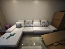 全友家居 沙发现代简约储物功能可折叠沙发布艺可拆洗客厅时尚沙发床组合102132 正向沙发 实拍图