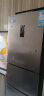 格力（GREE）晶弘227升迷你小型家用三门大冷冻电冰箱风冷无霜节能 一级能效 BCD-227WPTCL/伯尔棕 实拍图