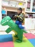 虞人嘉网红充气恐龙衣服儿童成人cosplay搞怪人偶服装六一万圣节表演服 绿色恐龙-中童(90-120cm)【热销】 颜色 实拍图